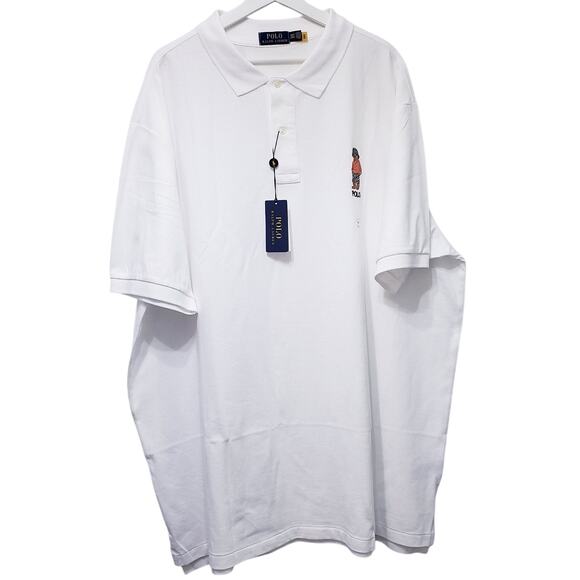 NWT POLO RALPH LAUREN Custom Classic SS Bear Polo Shirt Men's 3XLT *Minor Flaw* - Picture 2 of 11